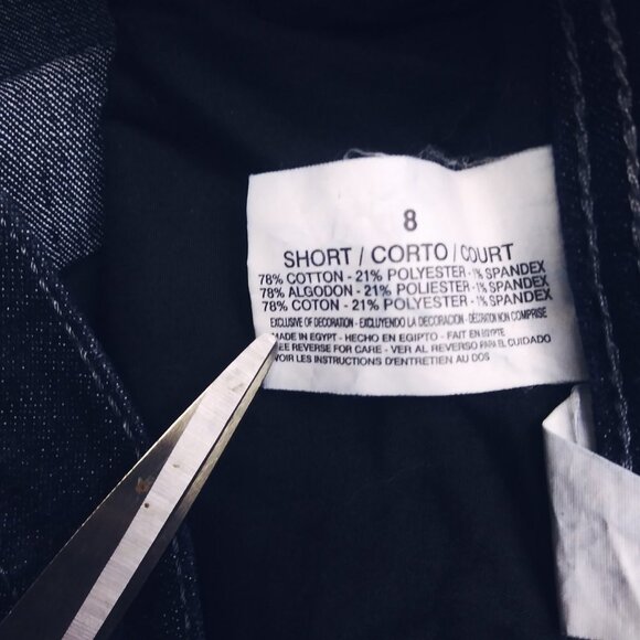 Gloria Vanderbilt Amanda Short Jeans Size 8 - Picture 7 of 8